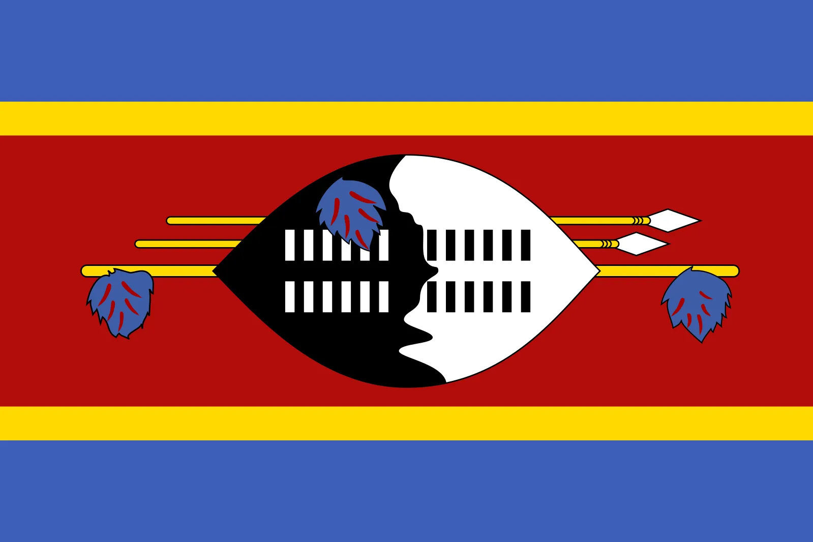 This flag stems from a banner granted by King Sobhuza II in 1941