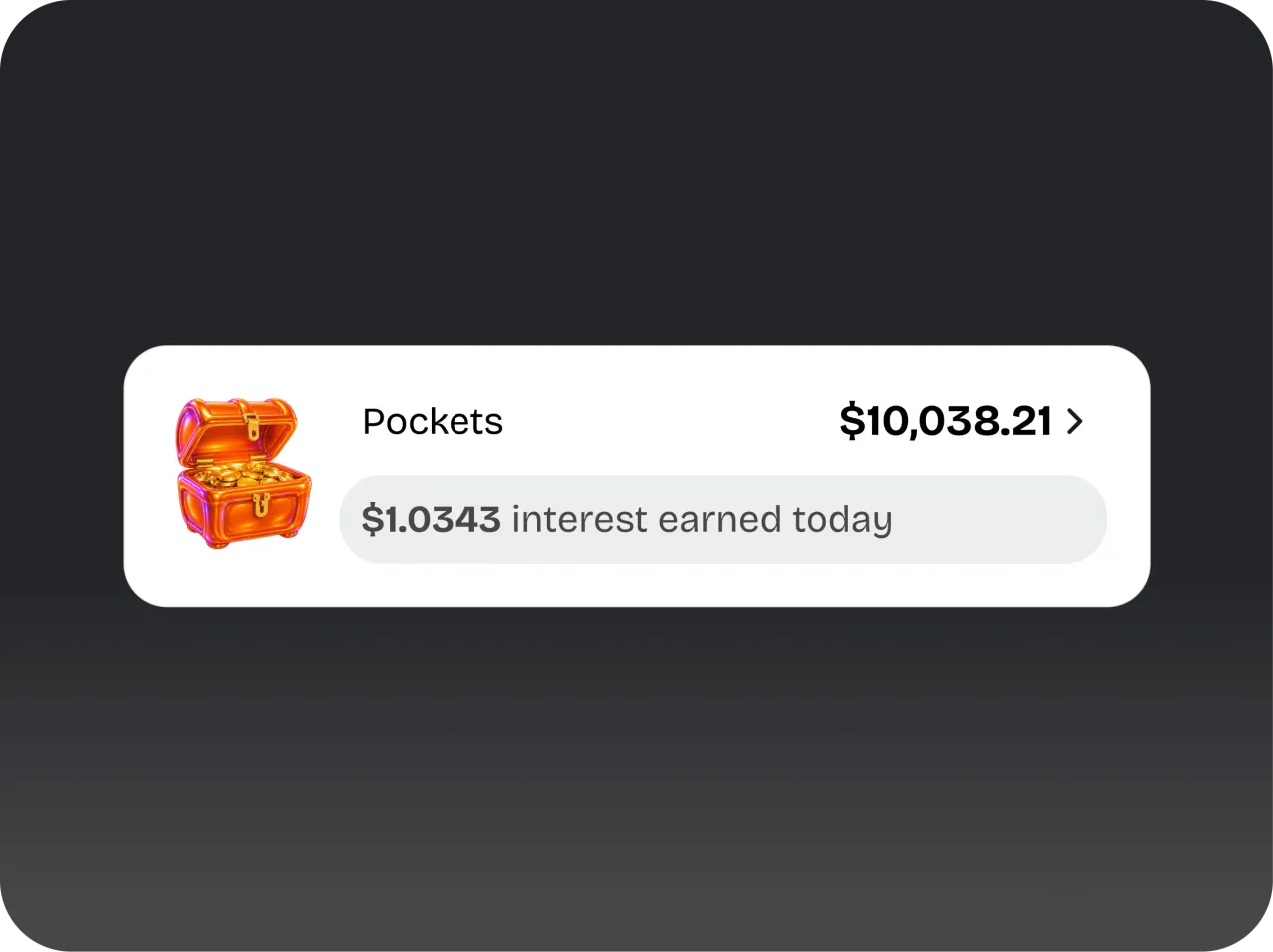 Earn up to 2.7% annual interest